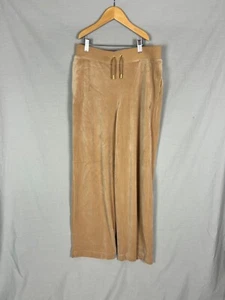 Juicy Couture, Women's Beige Velour Straight Leg Joggers, Size Medium - New - Picture 1 of 4