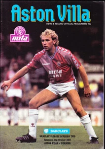 Aston Villa V 1987/88 lectura 31-10-1987 división 2 - Imagen 1 de 1
