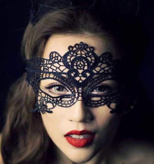 Ladies Lace Mask Halloween Masquerade Ball Venetian Sexy Costume Fancy Dress - Image 1 of 1
