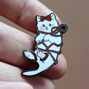 Kinky Kitten Pin-gebunden Kitty Shibari BDSM Good Girl Seil Knick Sexy Erwachsene Flaum - Bild 1 von 3