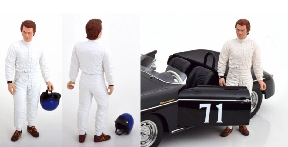 Modellino figurini figura KK Scale FIGURINE Steve Mcqueen scala 1:12 collezione - Immagine 1 di 1
