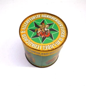 Vintage Haeberlein Metzger Spiced Cakes Tin Collectible EMPTY - Picture 1 of 8
