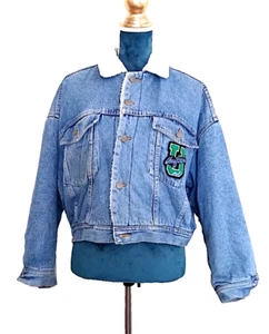 Uniform 80s - giubotto giacca jeans denim Paninaro originale corta Tg46 - Picture 1 of 14
