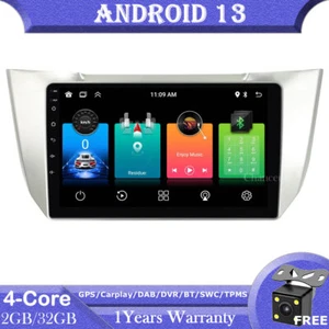 Radio de coche Android 13 9" GPS SATNav DAB para Lexus RX300 RX330 RX350 RX400H - Imagen 1 de 12