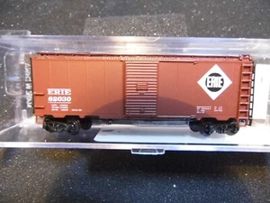 N - InterMountain 66804 - Modified 1937 AAR 40' Boxcar, ERIE 82030 w/M-M cpl - Picture 1 of 2