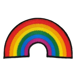 af74★Parche arco iris para planchar imagen para planchar aplicación parche 7,2 x 4,4 cm - Imagen 1 de 7