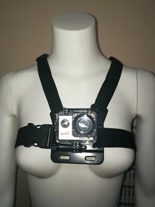 CINTURA ELASTICA PETTORINA PER CAMERE SUBAQUEE GOPRO,ACTION CAMERA,SJ CAM NILOX - Foto 1 di 10