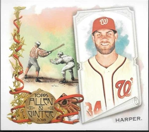 Allen & Ginter Bryce Harper N43 2018 cargadores de caja SP - Washington Nationals- N43-7 - Imagen 1 de 1