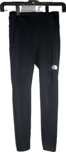The North Face Flashdry Black Legging Side Pocket Pants Kids Girls Sz M 10/12 - Picture 1 of 15