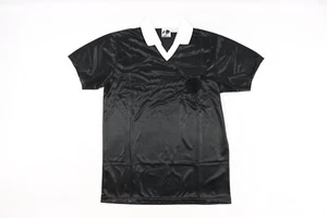 Camiseta deportiva de fútbol árbitro manga corta en blanco talla XL de colección de los 90 para hombre negra NOS - Imagen 1 de 4