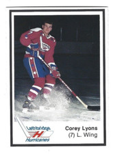 1988-89 Lethbridge Hurricanes (WHL) Corey Lyons