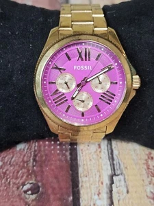 FOSSIL Cecile Multi-Function Pink Dial Rose Gold-tone Ladies Watch AM4549 - Picture 1 of 6