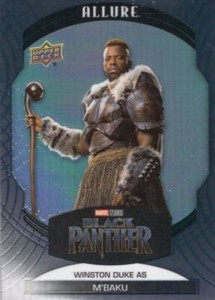 Marvel Allure Black Rainbow Base Card #70 Winston Duke as M'Baku