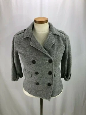 Cabi Women's Cotton Blend Gray Double Breasted Sweater Blazer XS - Image 1 of 4