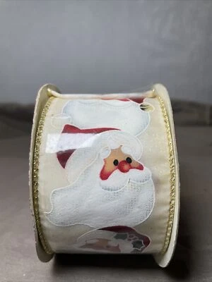 SANTA CLAUS CHRISTMAS RIBBON 2.5"X30' - Image 1 of 2