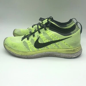 Nike Lunarlon Flyknit One Womens Size 8.5 Running Shoes Green Yellow Sneakers - Picture 1 of 10