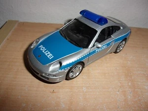 Welly Porsche 911 997 Carrera S Polizei Deutsches Polizeiauto 1:36 LESEN - Bild 1 von 4