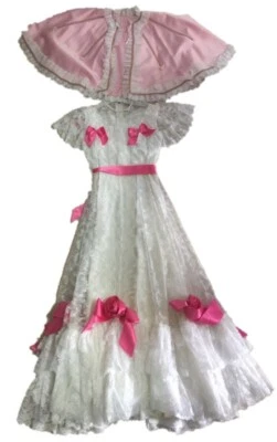 DISFRAZ  NIÑA ÉPOCA  PRINCESA CON CAN CAN INTERIOR TALLA: 8-10 Años CARNAVAL, 81 - Imagen 1 de 4