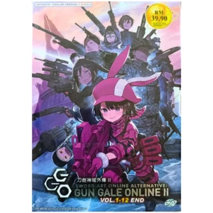 DVD Anime Sword Art Online Gun Gale Online II (1-12 End) English Dub, All Region - Picture 1 of 6