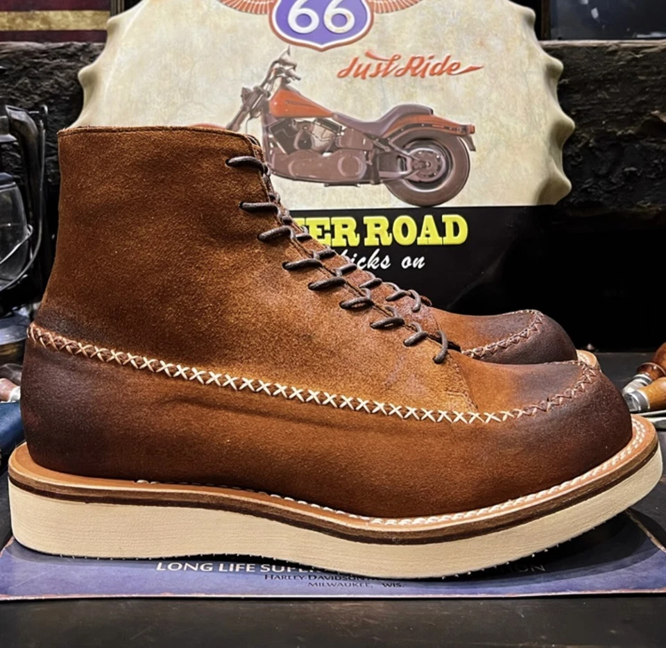 Men Handmade Goodyear Suede Genuine Leather High Top Desert Paratrooper Boots - Image 1 of 4