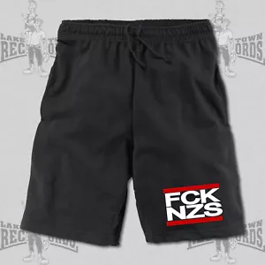 Pantaloncini FCK NZS NUOVI S-XXL punk corti pantaloni da jogging gonna punk FCK AFD contro nazisti - Foto 1 di 2