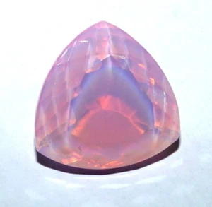 Pietra preziosa trilione australiano Welo taglio cubo bicolore opale naturale blu 95,30 ct - Foto 1 di 5