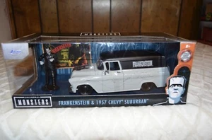 Hollywood Rides Universal Monsters Frankenstein & Chevy Suburban 1/24 JADA 2021 - Picture 1 of 6