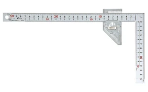 Shinwa 12486 Zimmermannswinkel (Kanejaku) 30 x 15 cm mit Metallstopfen - Bild 1 von 8