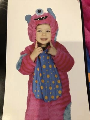 New baby girl toddler monster jumpsuit halloween costume warm 6m 12m  - Image 1 of 4