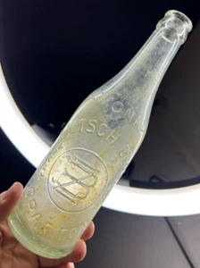 Antique Glass Zietsch Bros Lemonade Bottle 22cm Grafton NSW Australia soft drink - Picture 1 of 8