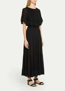 Zimmermann Crush Pleated Cape Maxi Dress-Size 2P- 2071DR251 - Picture 1 of 10