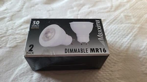 Set Of Two Maxxima Dimmable MR16 LED bulbs - Picture 1 of 6