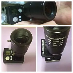 4.5-10MM 10mp RECTILINEAR FLAT LENS VARI-FOCAL HQ for GOPRO HERO4 BLACK RIBCAGE - Picture 1 of 2