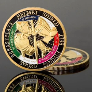 Ponte toda la armadura de Dios colección conmemorativa monedas regalo desafío moneda - Imagen 1 de 5