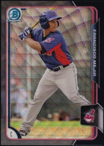 2015 Bowman Chrome Asia Black Wave Refractor #BCP43 - Francisco Mejia Rookie - Picture 1 of 4