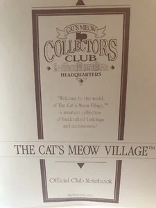 The Cat's Meow Village Collectibles Official Club Notebook and Miscellany - Bild 1 von 10