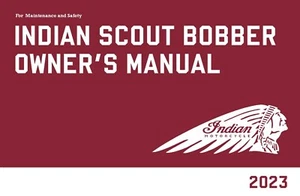Guía de libros manual para propietarios indios 2023 Indian Scout Bobber Sixty - Imagen 1 de 24