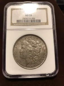 1901 $ 1 Morgan NGC bewertet AU55 Philadelphia postfrisch Morgan Silberdollar fast unc - Bild 1 von 24