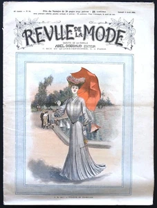 Revue de la Mode 1903 - Toilette de Promenade - French Fashion Magazine - Picture 1 of 8