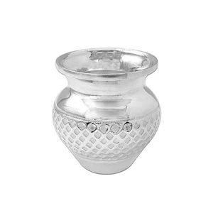 Kalash Nakashi Argento Puro Design Attraente per Camera Pooja e Casa 40g K746 - Foto 1 di 5