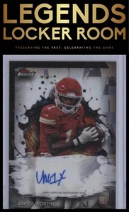 2024 Finest #RFA-XW Xavier Worthy Rookie Finest Autographs - Bild 1 von 2