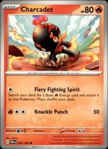 Pokemon - 2X Charcadet #026/182 - SV04: Paradox Rift Common - Picture 1 of 2