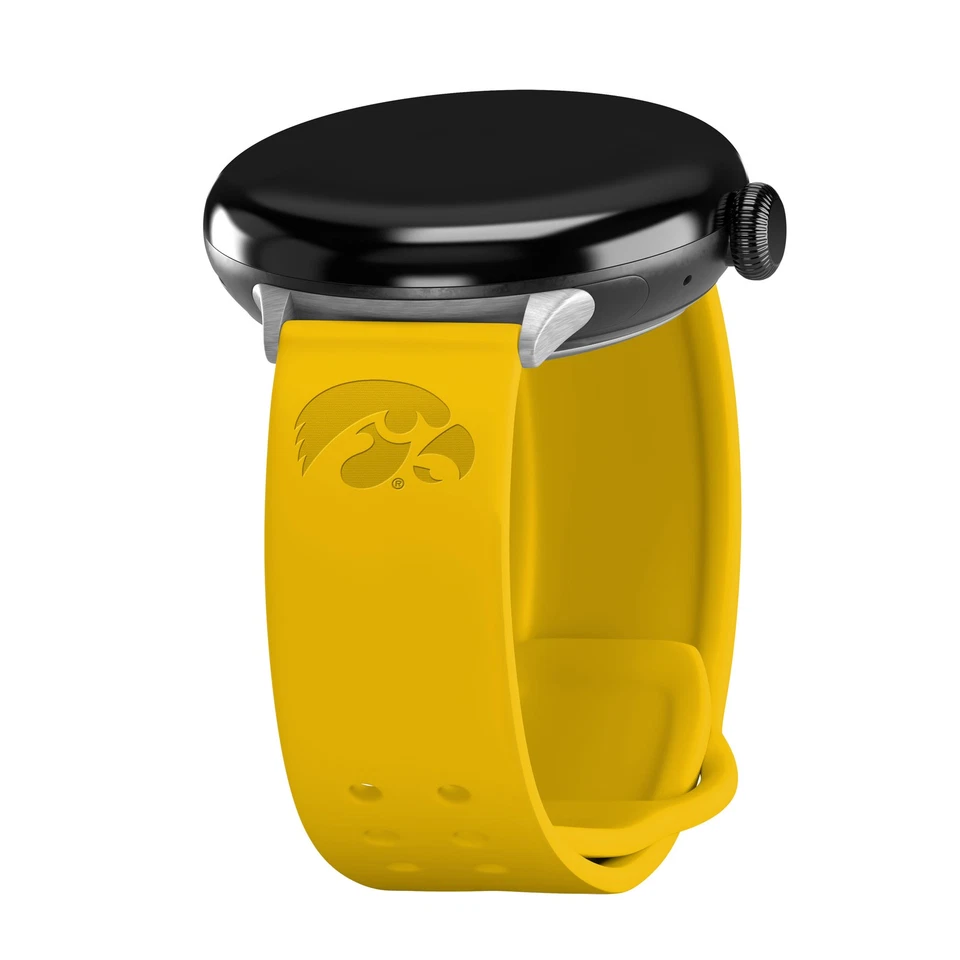 Correa de reloj Iowa Hawkeyes de silicona grabada para reloj Google Pixel Foto 1 de 1