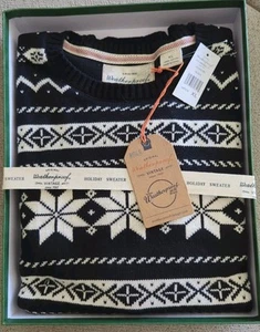 NWT Weatherproof Vintage Snowflake Holiday Sweater Mens Size XL Gift Boxed - Bild 1 von 3
