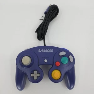 Controller ufficiale OEM originale Nintendo GameCube viola indaco DOL-003 TESTATO - Foto 1 di 8