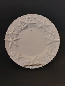 Ensalada/plato decorativo para pastel de barro acabado esmaltado con leche de terracota 3D estrellas de mar 8,25" - Imagen 1 de 6