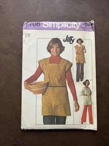 Simplicity Schnittmuster 7708 Misses Jiffy Kittel oder Schürze Größe 16-18 ungeschnitten - Bild 1 von 2