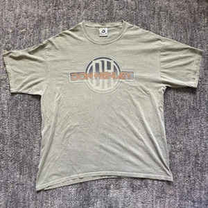 Vintage Don Henley 2001 Inside Job Tour Olive Green Short Sleeve T Shirt X-Large - Picture 1 of 8