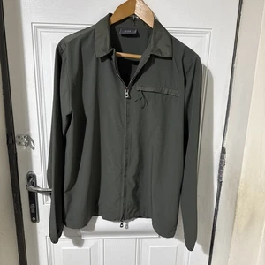 im Gegensatz zu Menschen Zip Through Langarmshirt Khaki Grün UK Gr. S - Bild 1 von 13