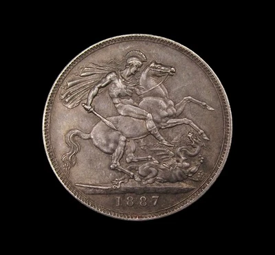 VICTORIA 1887 SILVER JUBILEE HEAD CROWN - HIGH GRADE - Image 1 of 2